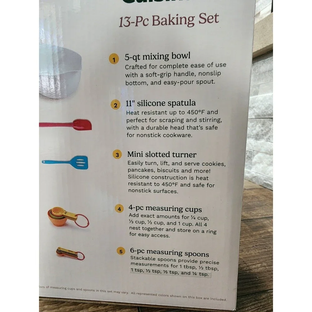 Cuisinart 13-Pc Baking Set Durable Dishwasher Safe